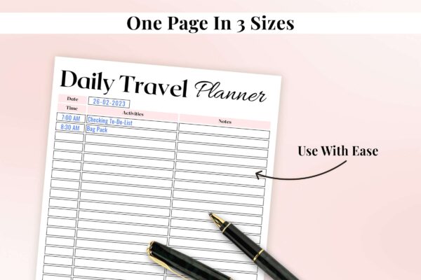 Daily Travel Planner Feature Image 4 Daily road trip printable planner
