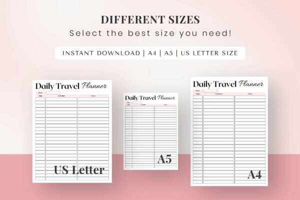 Daily Travel Planner Feature Image 9 Daily road trip printable planner