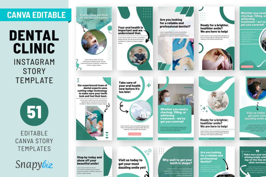 dental clinic instagram story templates