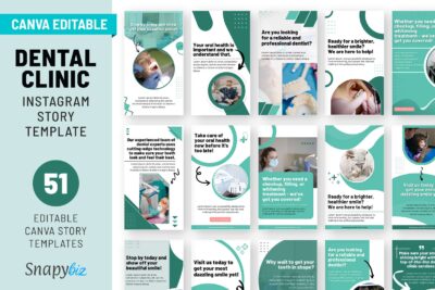 dental clinic instagram story templates