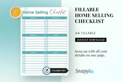 free printable home selling checklist
