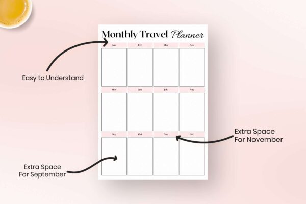 Monthly Travel Planner Feature Image 1 Monthly travel planner pdf