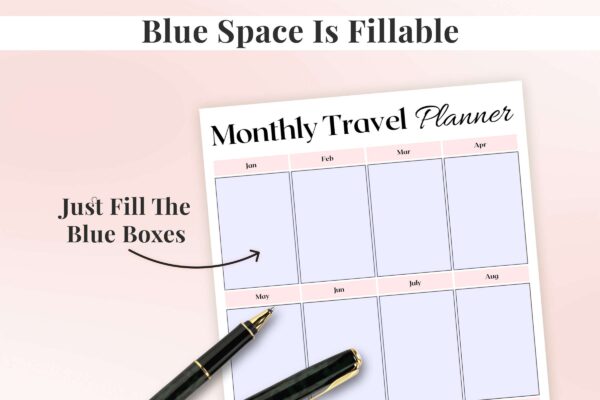 Monthly Travel Planner Feature Image 2 Monthly travel planner pdf