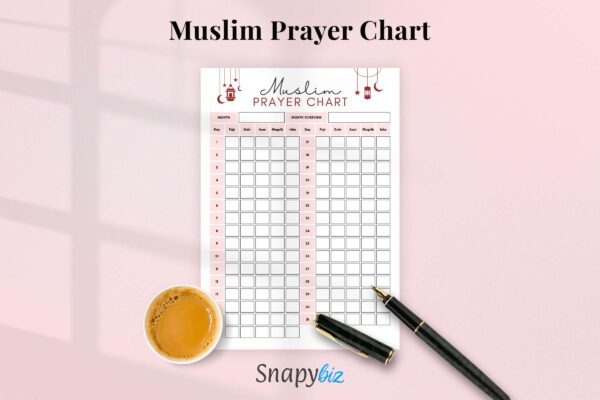 Muslim Prayer Chart Feature Image 6 Salah tracker | ramadan planner pdf