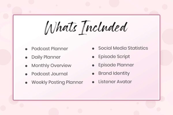 Printable Podcast Content Planner 4 Podcast content management planner