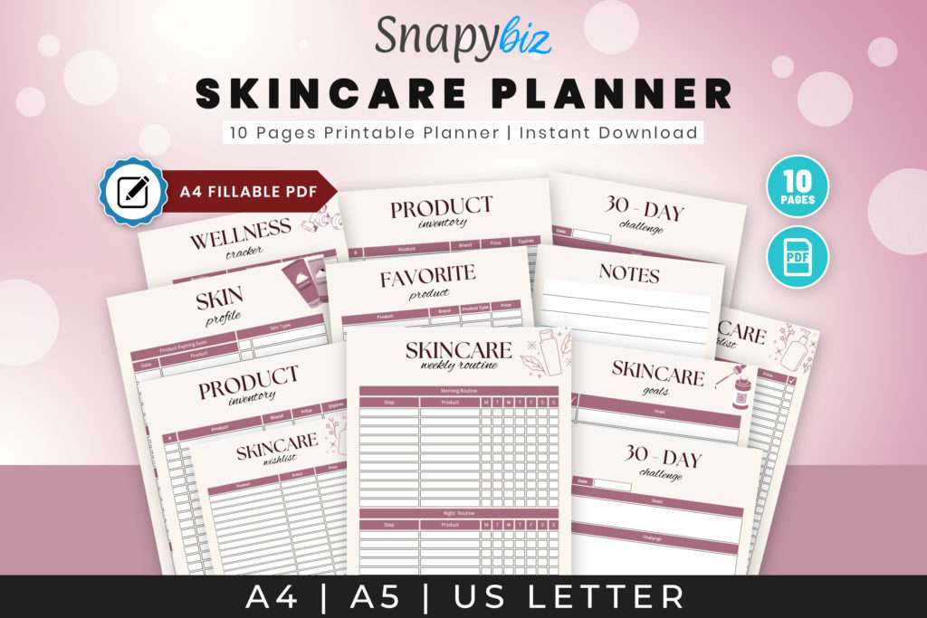 skincare planner