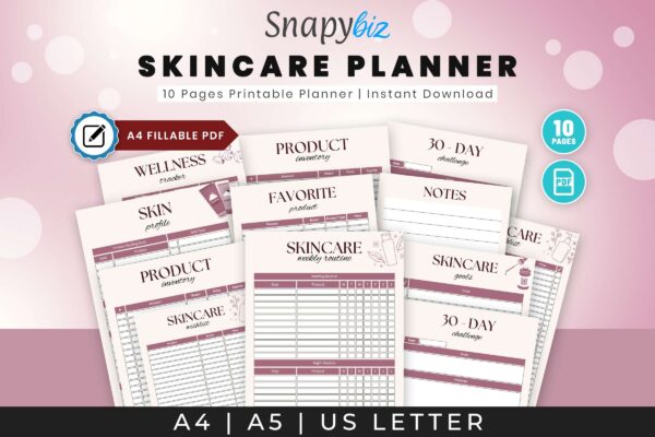 Skincare Planner Feature Image 1 Skincare planner