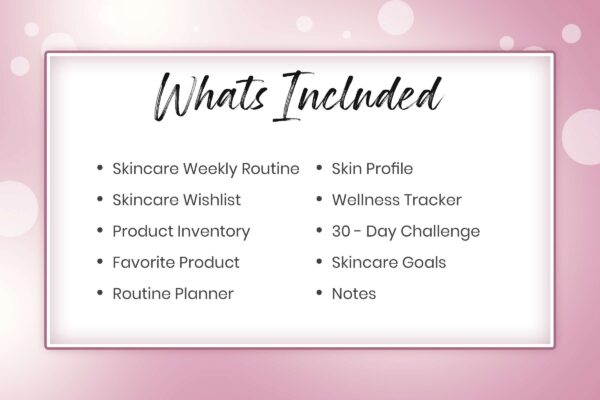 Skincare Routine Planner Feature Image 4 Skincare planner