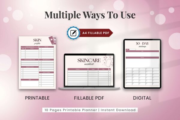Skincare Routine Planner Feature Image 9 Skincare planner