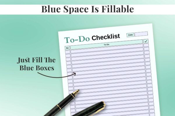 To Do Checklist Feature Image 2 To do checklist printable planner pdf