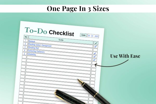 To Do Checklist Feature Image 4 To do checklist printable planner pdf