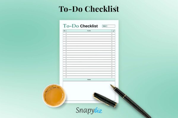 To Do Checklist Feature Image 5 To do checklist printable planner pdf