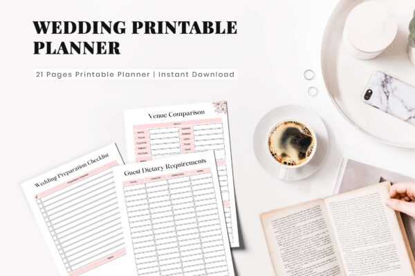 Wedding Printable Planner Feature Image 3 1 Minimalistic wedding planner (copy)
