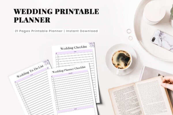 Wedding Printable Planner Feature Image 3 2 Wedding planner book