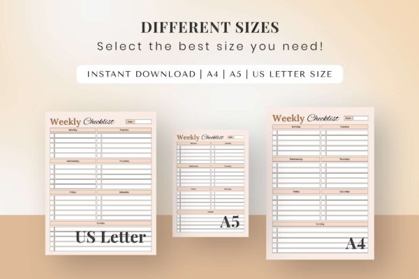 Weekly Checklist Feature Image 8 Weekly checklist printable pdf