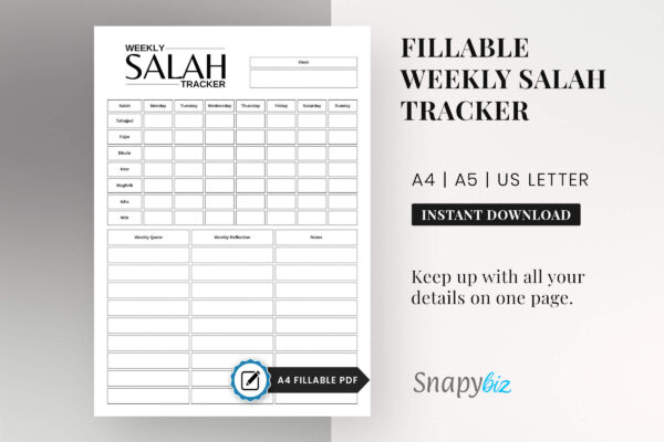 Ramadan salah tracker