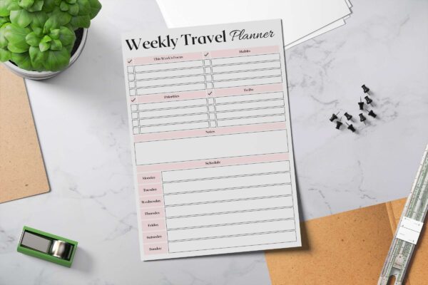 Weekly Travel Planner Feature Image 8 Weekly travel printable planner
