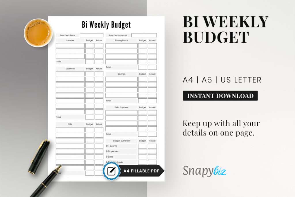 paycheck weekly planner