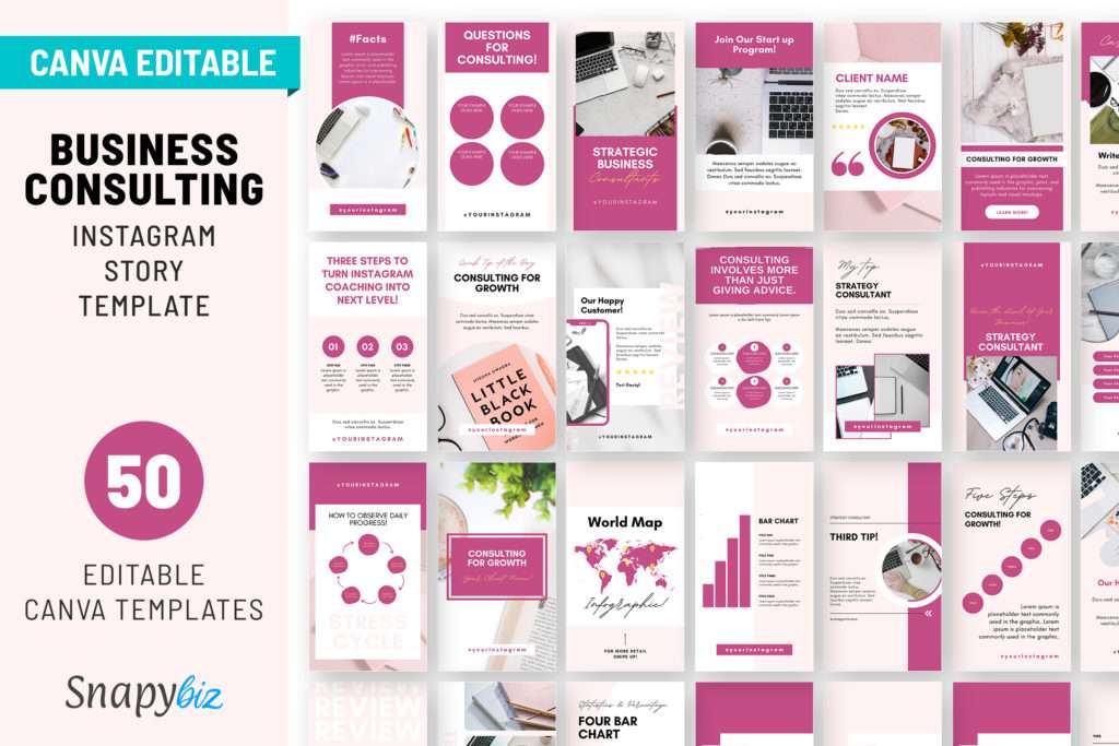business consultant instagram canva story templates