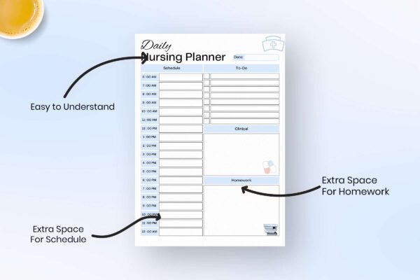 Daily Nursing Planner Feature Image 1 1 Daily nursing school printable planner (copy)