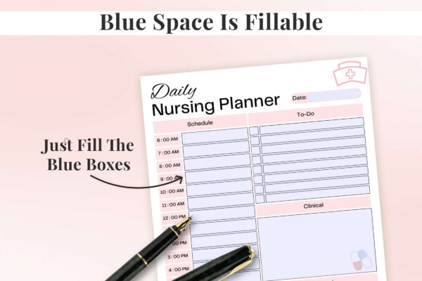 Daily nursing school printable