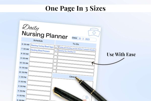 Daily Nursing Planner Feature Image 4 1 Daily nursing school printable planner