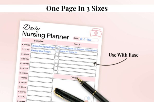 Daily nursing school printable