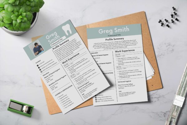 Dental Resume Template Feature Images 2 Auto draft
