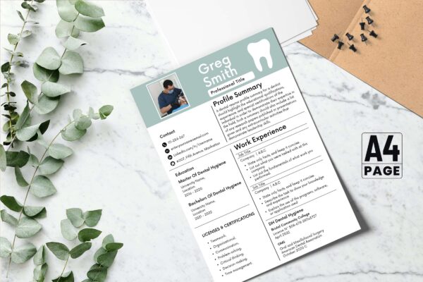 Dental Resume Template Feature Images 3 Auto draft