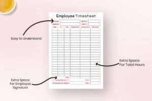 Fillable Employee Timesheet