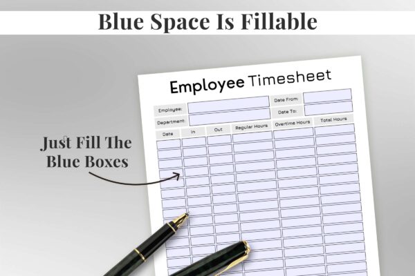 Employee Timesheet Feature Image 2 Fillable employee timesheet printable