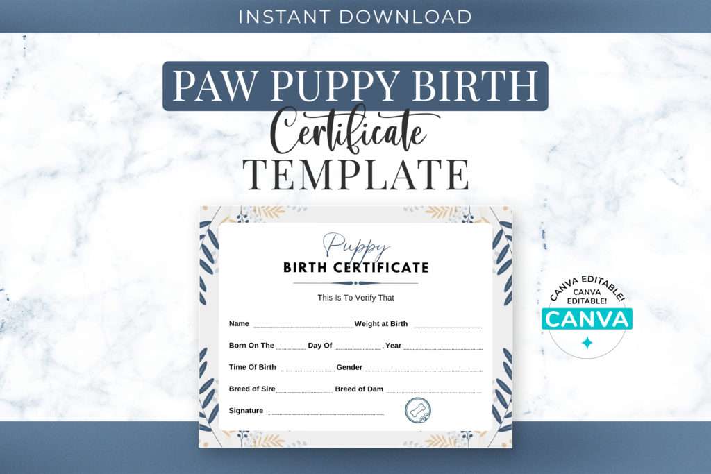 breeder birth forms | puppy birth record sheet