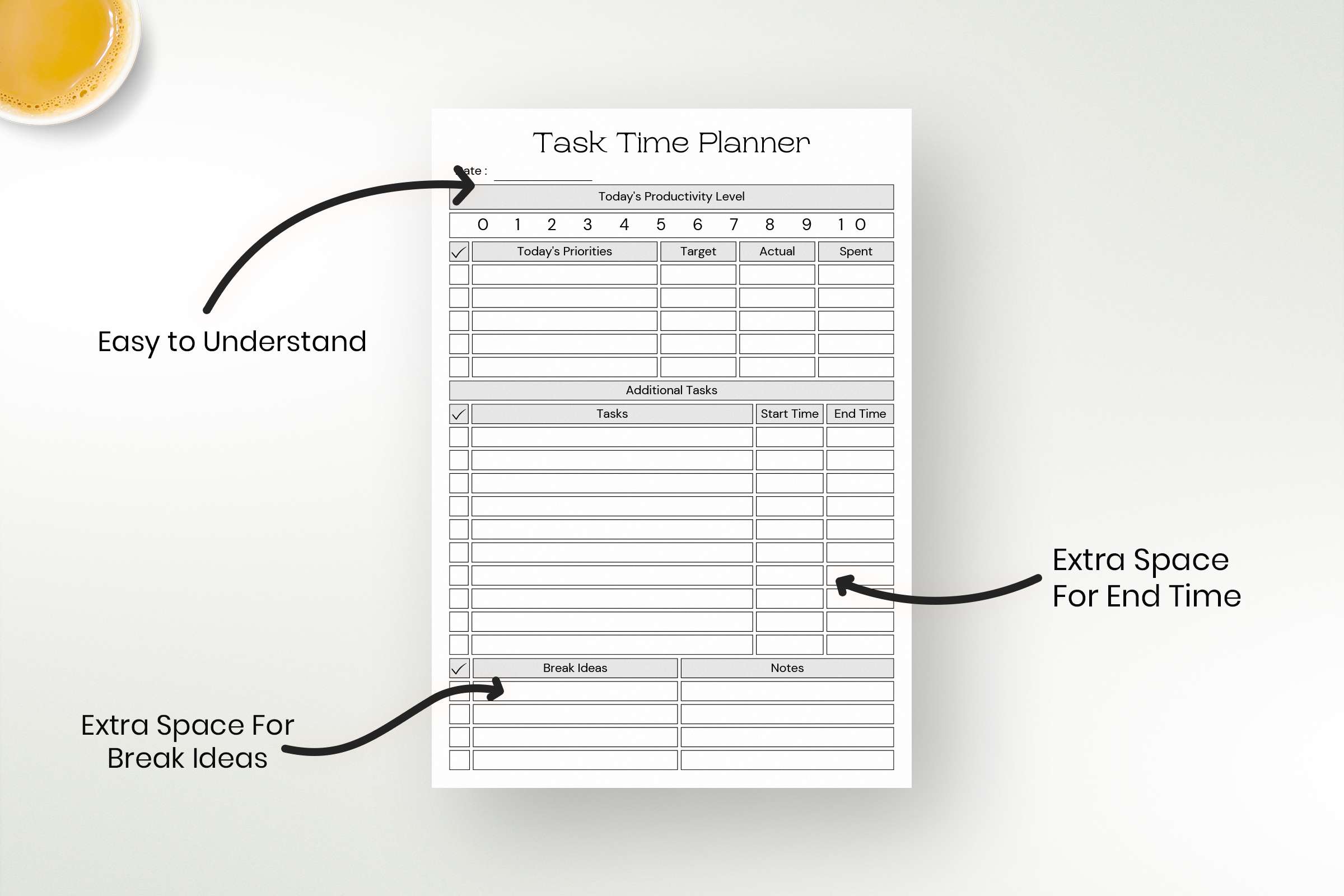 Printable Pomodoro Planner | Snapybiz.com