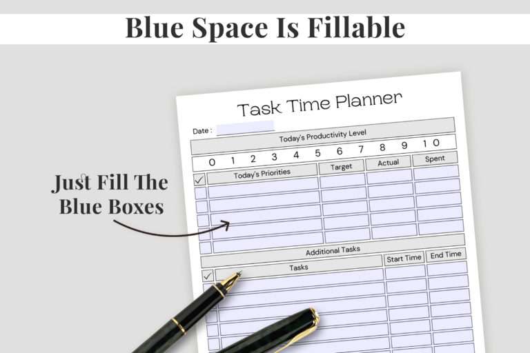 Printable Pomodoro Planner | Snapybiz.com