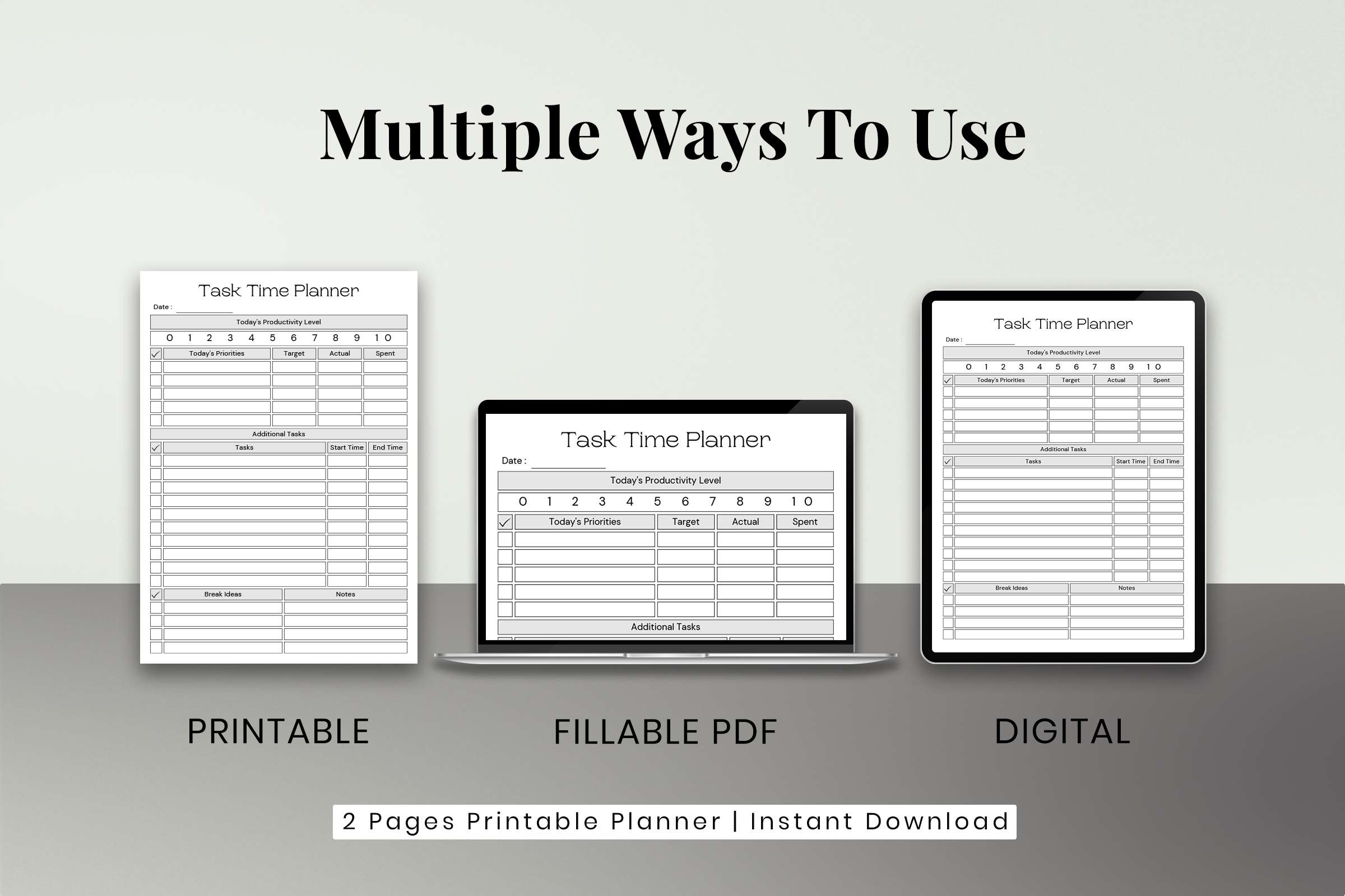 Printable Pomodoro Planner | Snapybiz.com