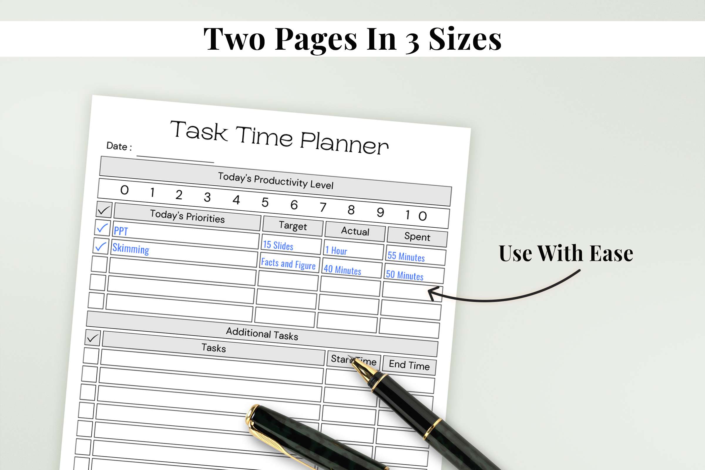 Printable Pomodoro Planner | Snapybiz.com