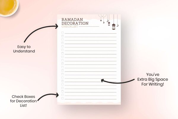 Printable Ramadan Decoration Checklist Feature Image 2 Ramadan decoration checklist