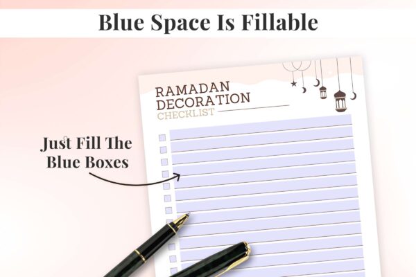 Printable Ramadan Decoration Checklist Feature Image 3 Ramadan decoration checklist
