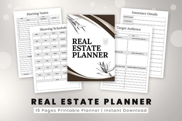 Real Estate Planner Feature Image 2 Real estate agent planner printable - image 9