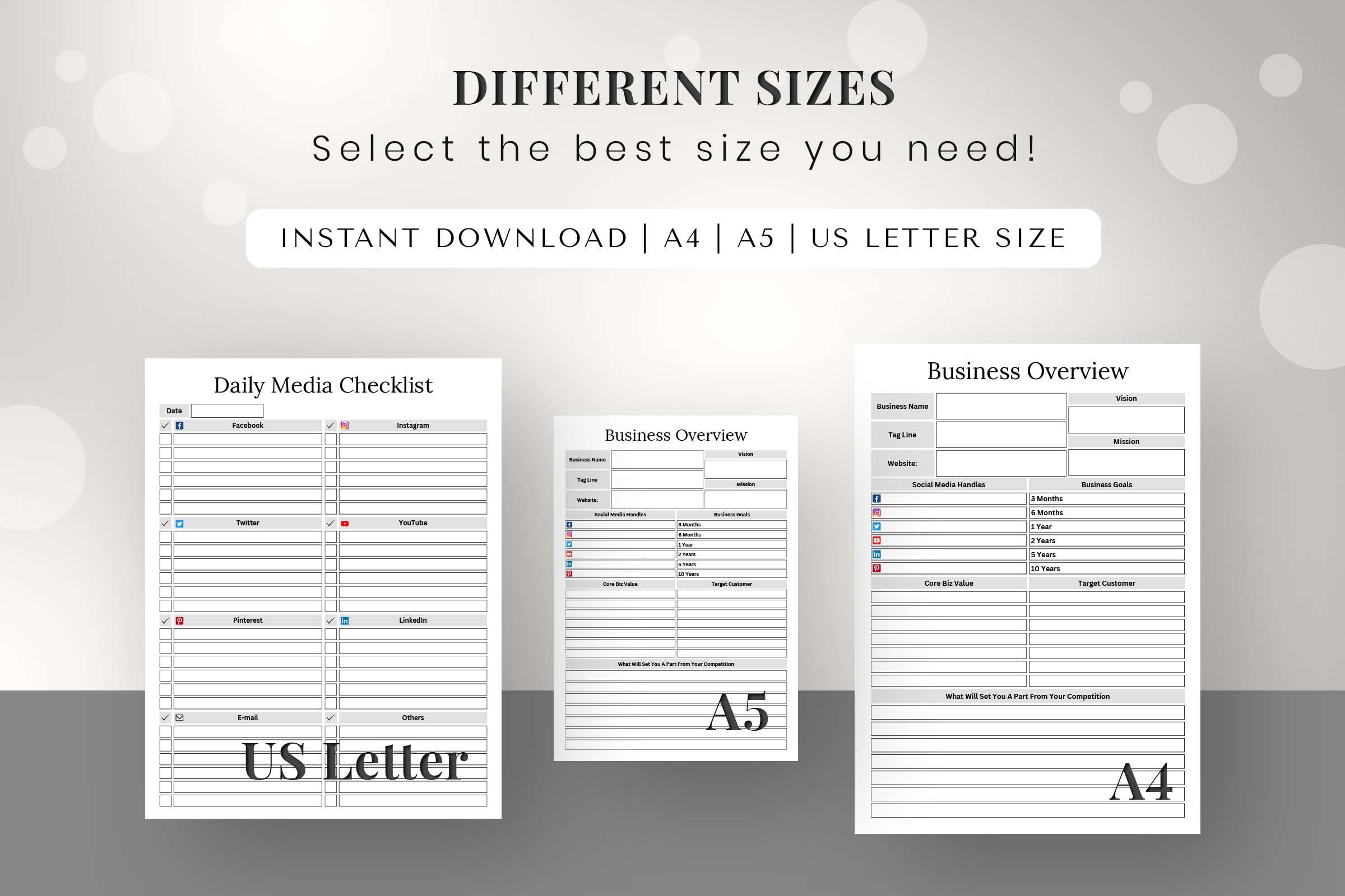 Real Estate Agent Planner Printable | SnapyBiz