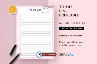 fillable to do list printable planner pdf