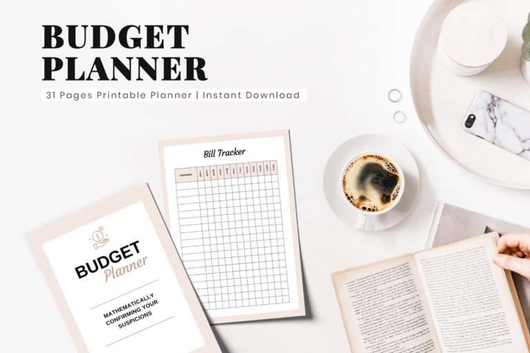 Fillable Budget Printable Planner PDF | SnapyBiz
