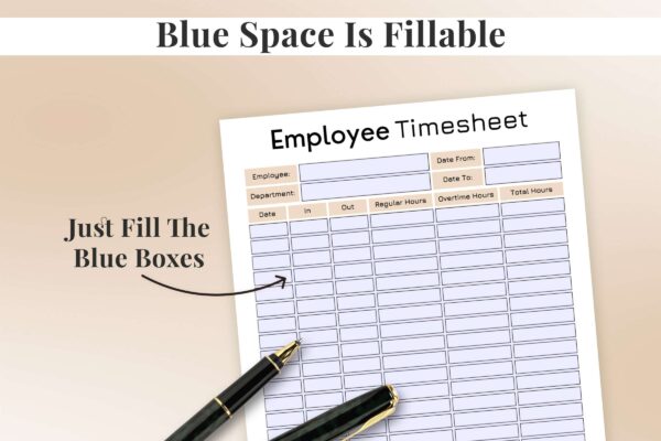 Employee Timesheet Feature Image 2 Fillable employee timesheet printable