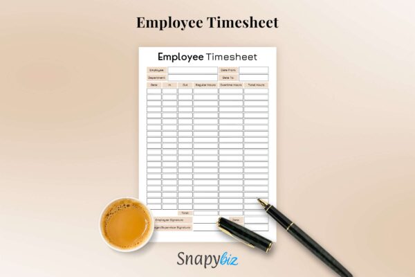 Employee Timesheet Feature Image 5 Fillable employee timesheet printable