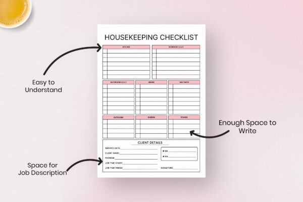 Housekeeping Checklist Feature Image 2 Airbnb cleaning checklist pdf, printable checklist