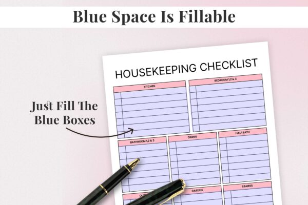 Housekeeping Checklist Feature Image 3 Airbnb cleaning checklist pdf, printable checklist