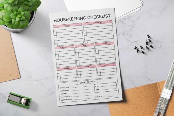 Housekeeping Checklist Feature Image 9 Airbnb cleaning checklist pdf, printable checklist