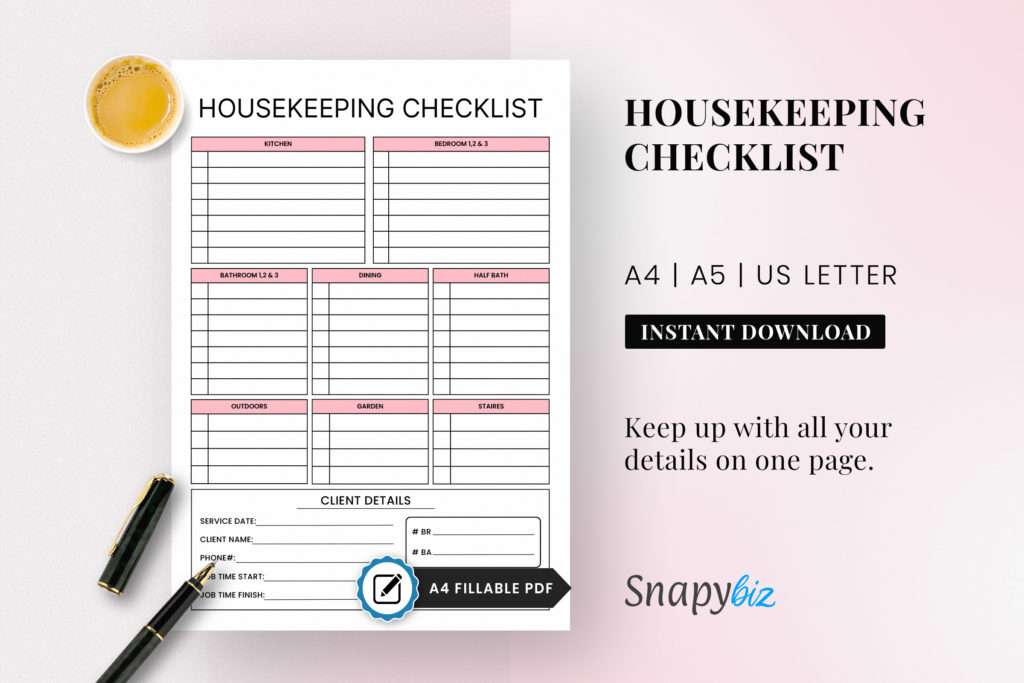 airbnb cleaning checklist pdf, printable checklist
