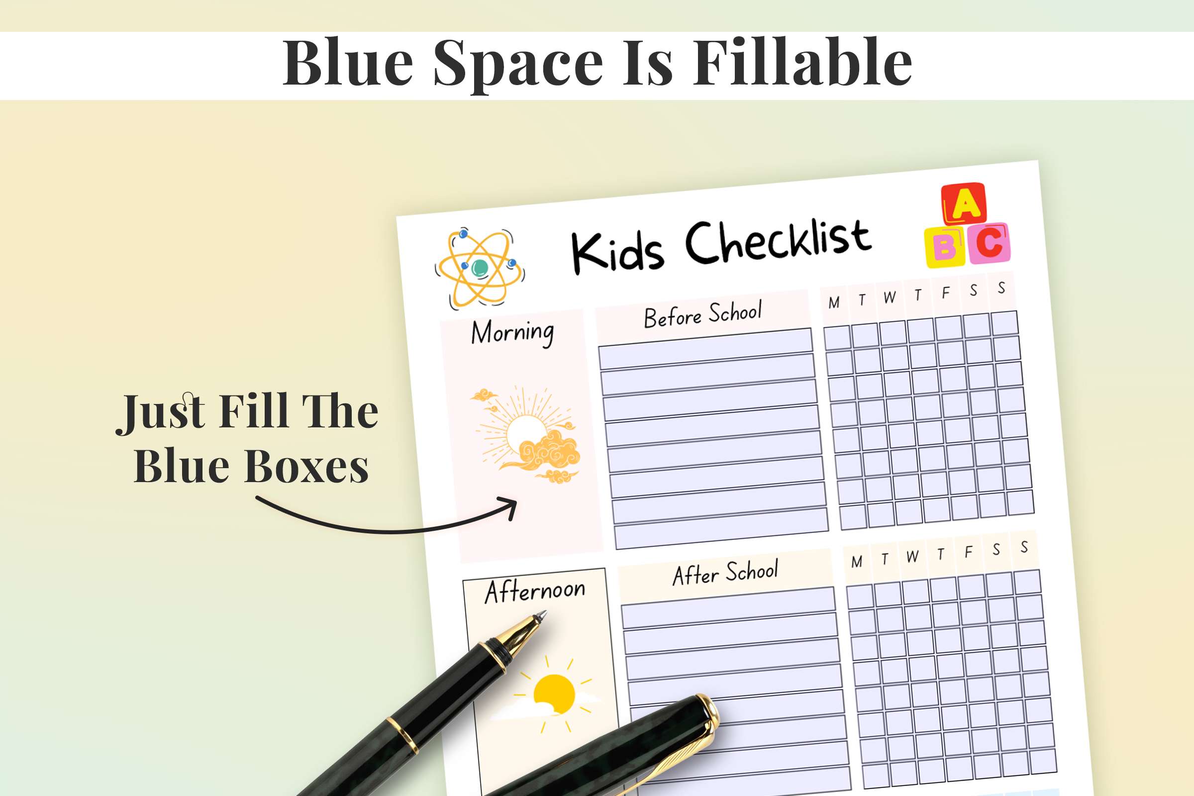 Printable Checklist For Kids | SnapyBiz