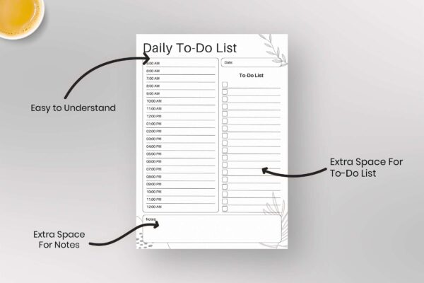 Minimal Daily To Do List Feature Image 1 Daily to do list printable pdf